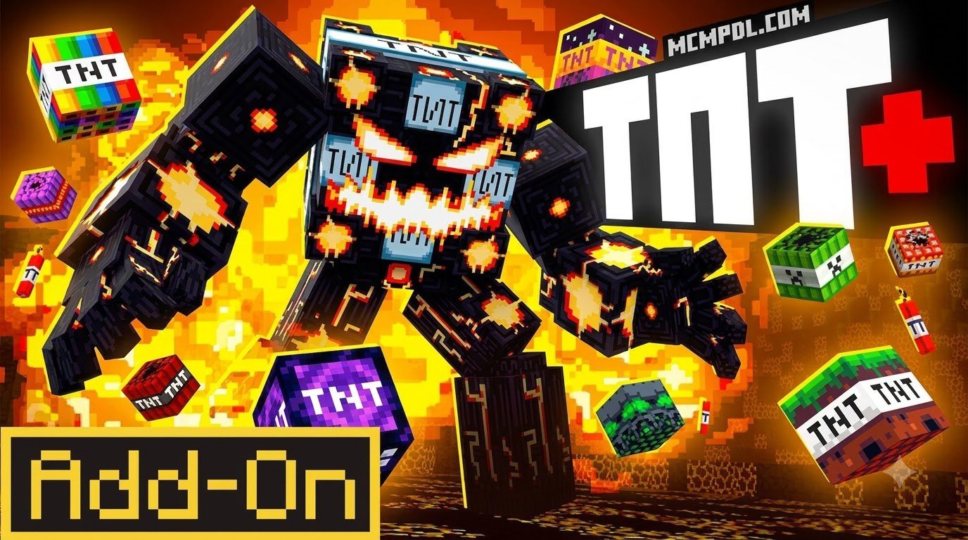 TNT+ for Minecraft PE/Bedrock