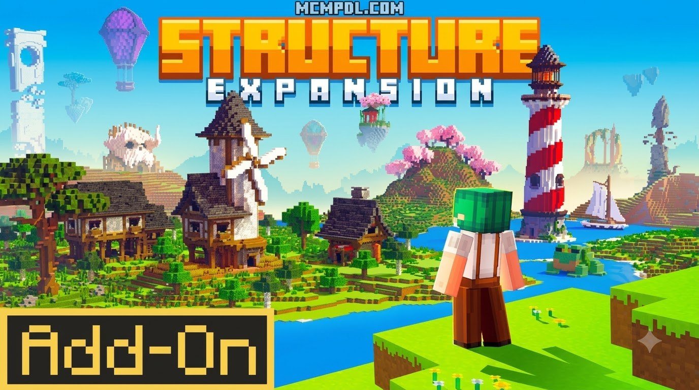 Structure Expansion Addon for Minecraft PE/Bedrock