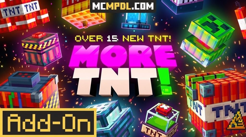 More TNT! Addon for Minecraft PE/Bedrock