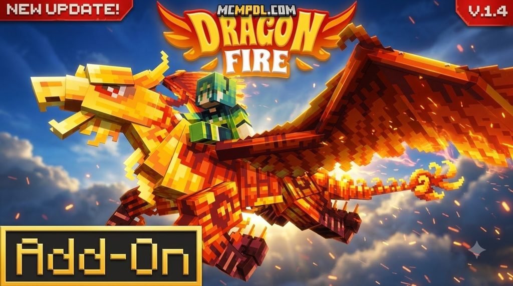 DragonFire Lite Addon for Minecraft PE/Bedrock