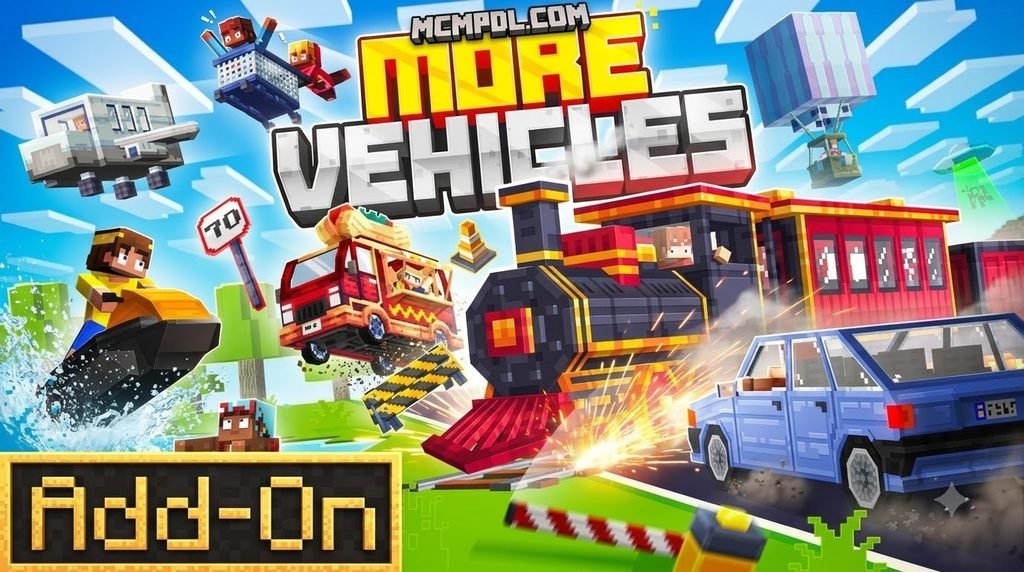 More Vehicles Addon for Minecraft PE/Bedrock