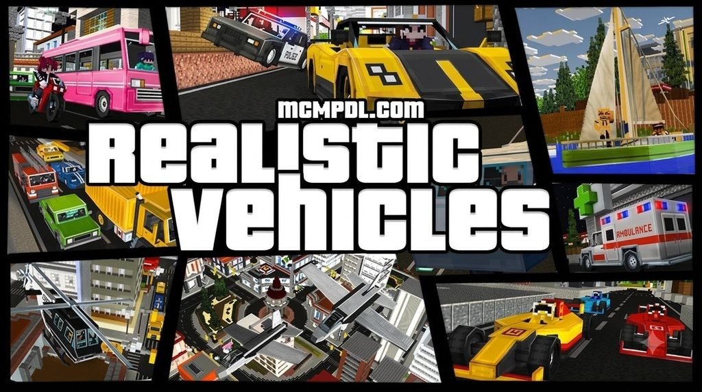 Realistic Vehicles Addon for Minecraft PE/Bedrock