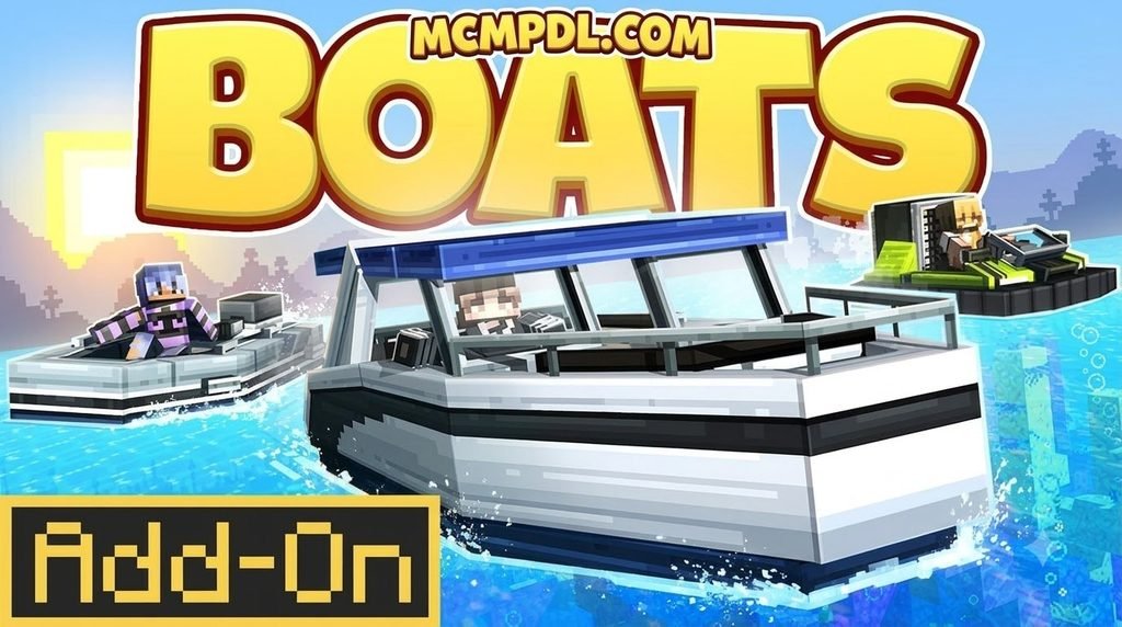 BOATS Addon for Minecraft PE/Bedrock