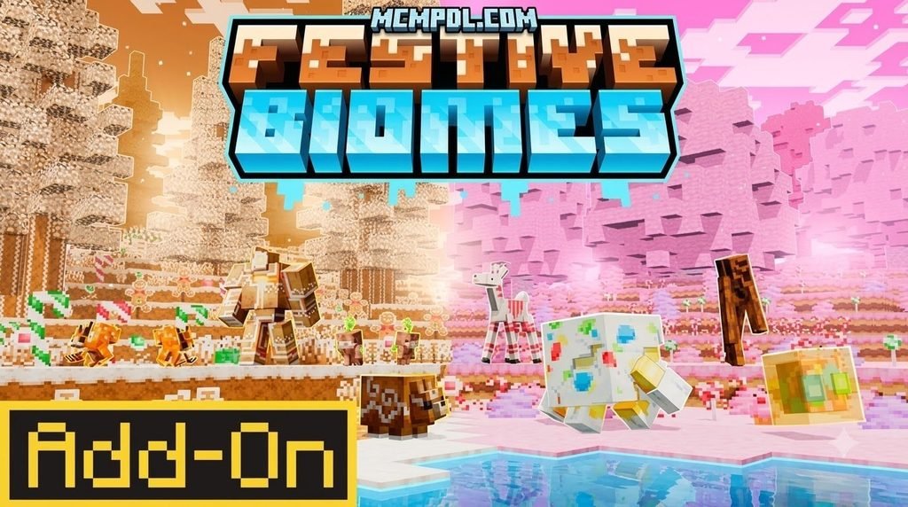 Festive Biomes Addon for Minecraft PE/Bedrock