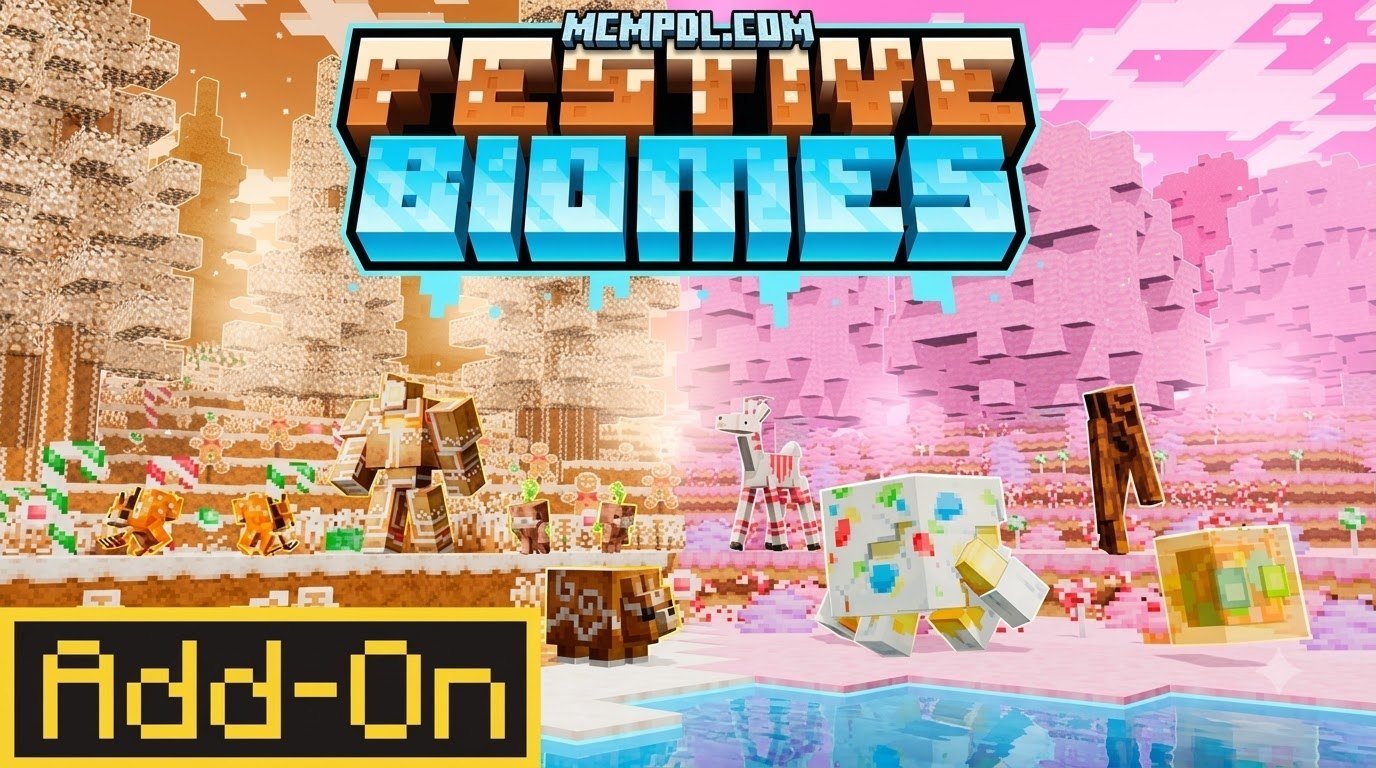 Festive Biomes Addon for Minecraft PE/Bedrock